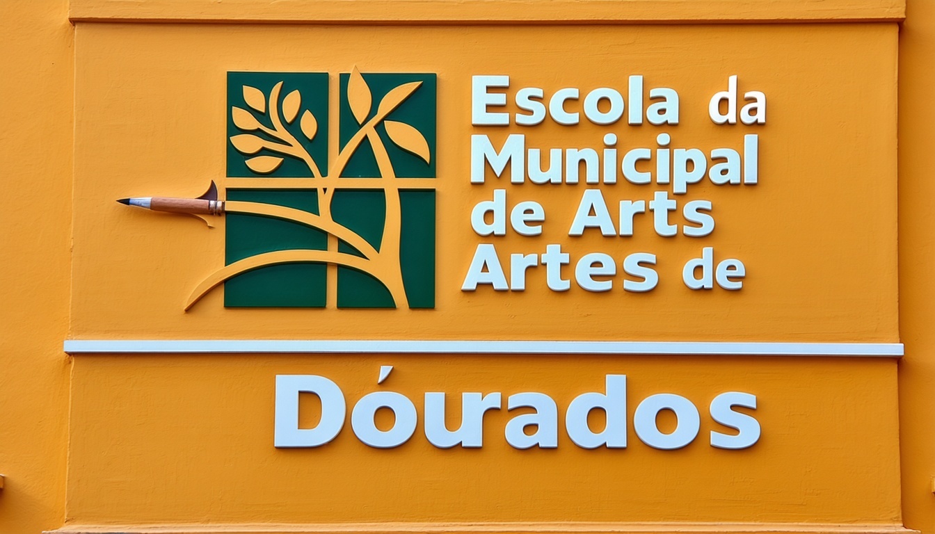 Logo da Escola Municipal de Artes de Dourados